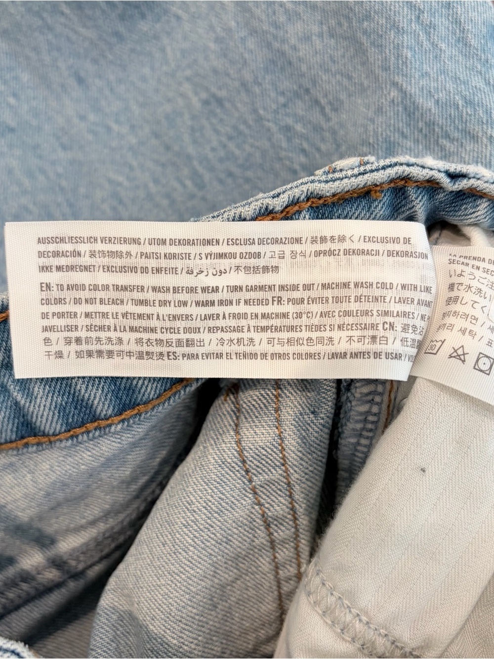 Abercrombie 90s Relaxed Jeans High Rise Curvy Cuff Coastal Cowgirl 29/8 Y2K - Picture 7 of 11